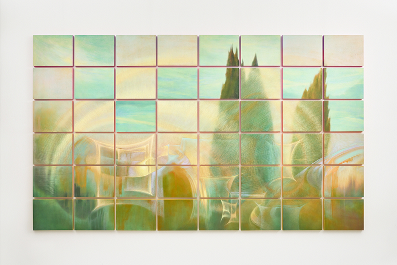 Whispering Slit 1, 2025, oil on wood panel, 200.8x342cm