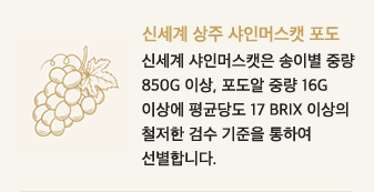 신세계 상주 샤인머스켓 포도